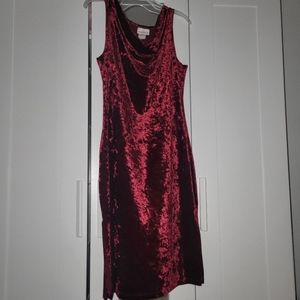 Gorgeous red velvet dress